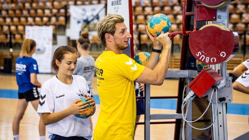 We visited international handball camps with our adventure park